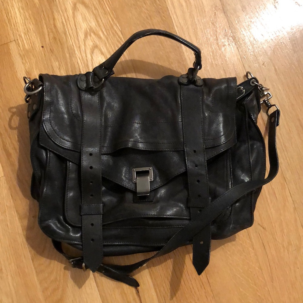 Authentic Proenza Schouler ps1- medium in black.